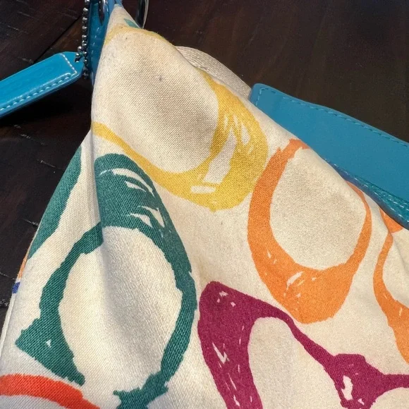 Coach Hampton Scribble Hobo Authentic Y2K Vintage Purse 2004 - Picture 8 of 12